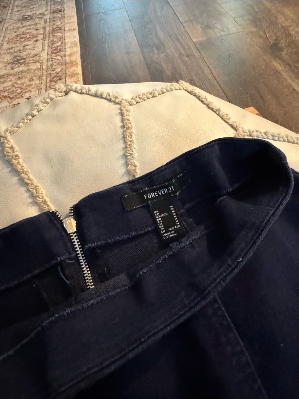 Dark Denim Panel Mini Skirt - Picture 4 of 6